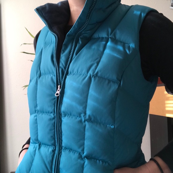 Eddie Bauer Turquoise Down Vest - Picture 10 of 10
